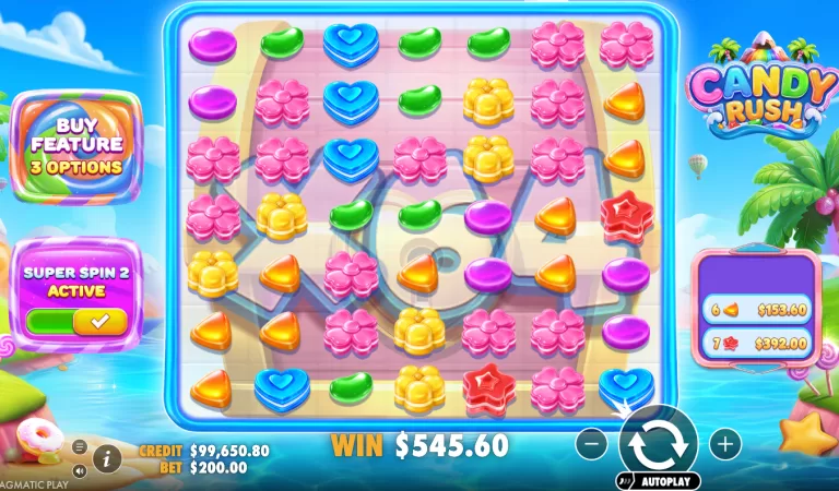 Candy Rush – recenze slotu pro MostBet