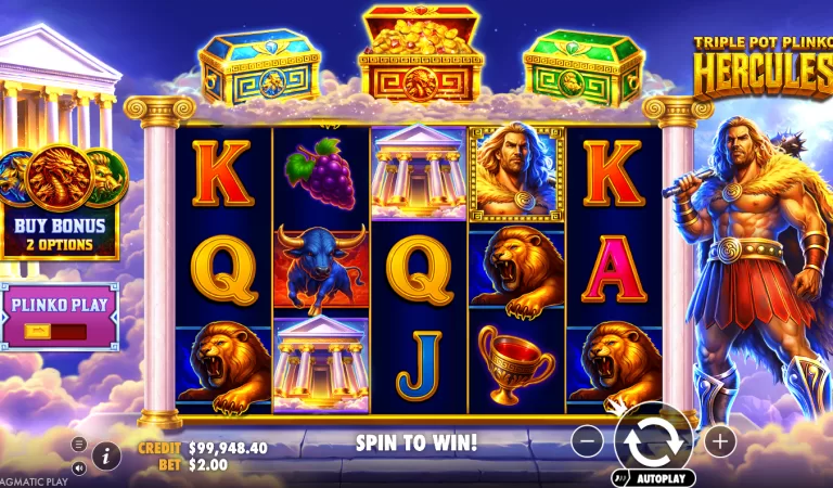 Triple Pot Plinko – Hercules: přehled hry, mechanismu a toho, komu sedí